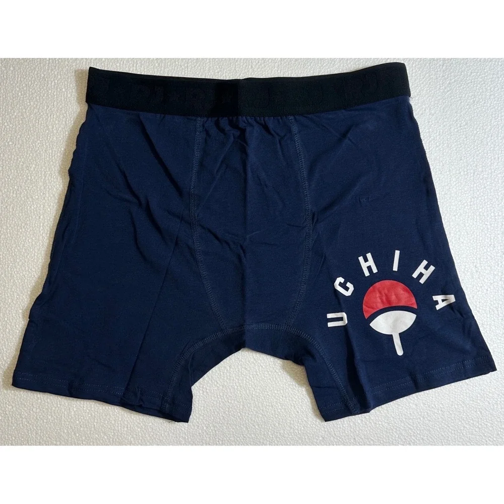 Naruto Shippuden Uchiha Clan Logo Boxer Briefs Men's Size‎ Medium Navy Blue